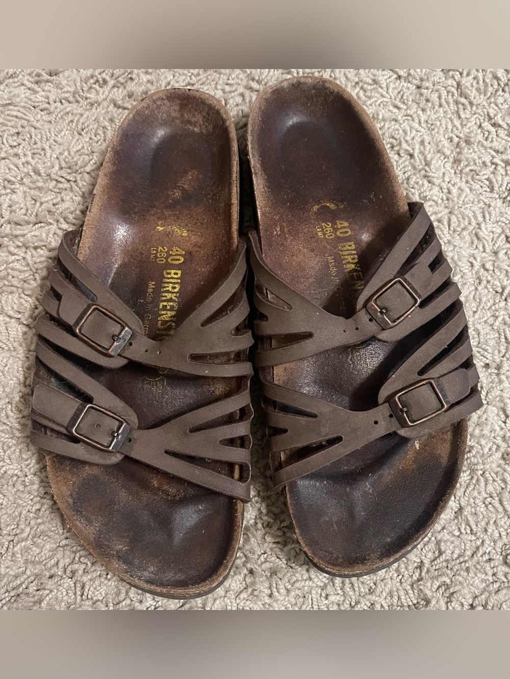 Birkenstock Granada Papillio-Style Strappy Sandals – Size 40 (US Women’s 9-9.5)